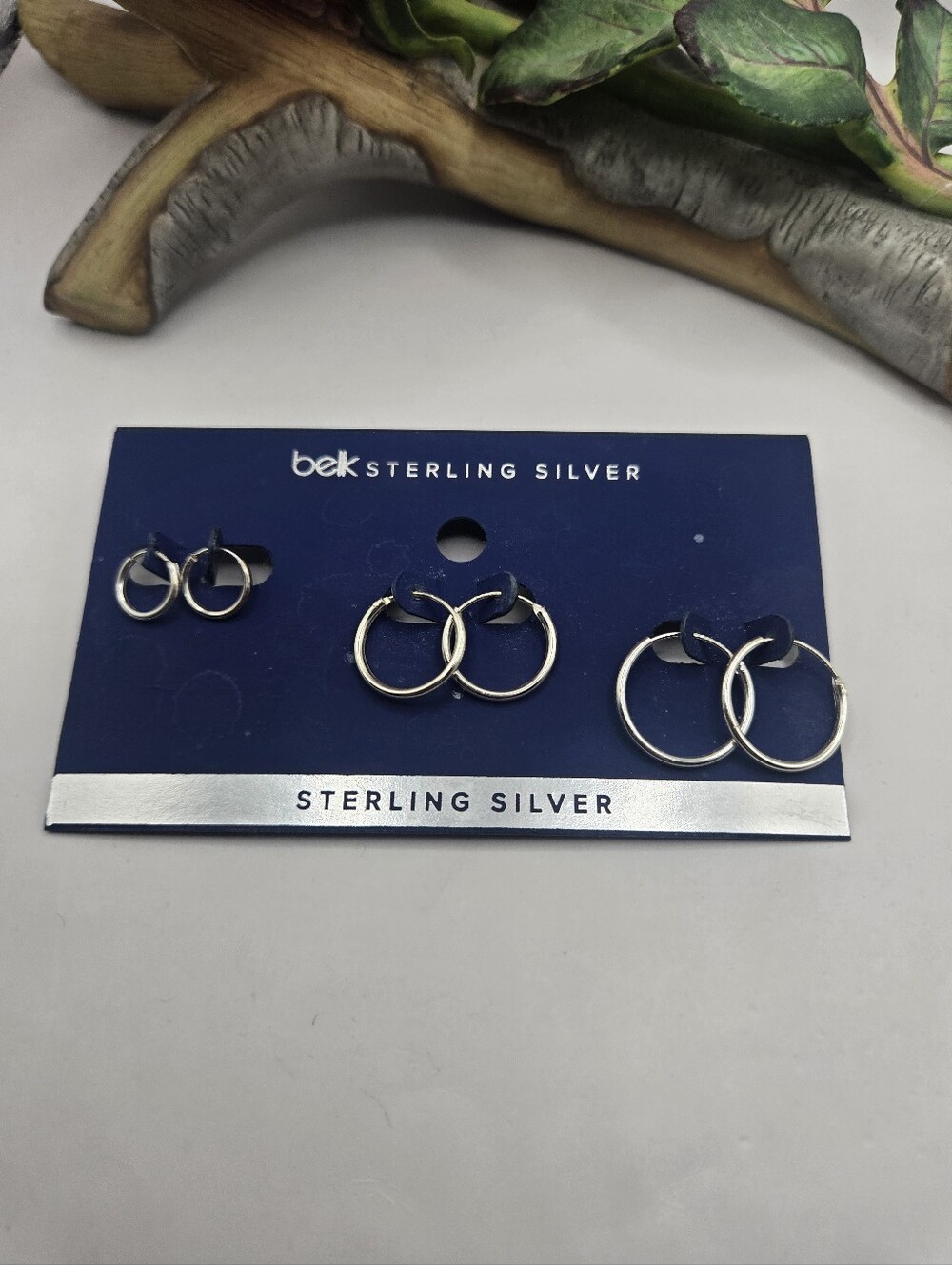 belk Sterling Silver Hoop Earring Set - Silver